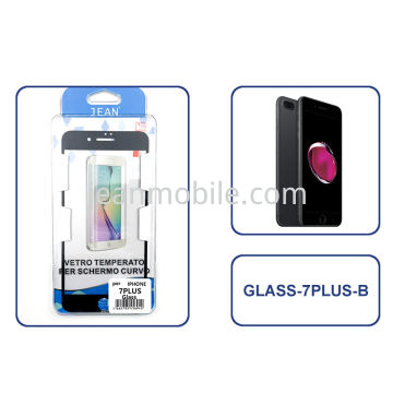 IP-07 iPhone 7 Plus, iPhone 8 Plus Vetro Temperato Copertura Totale Nero