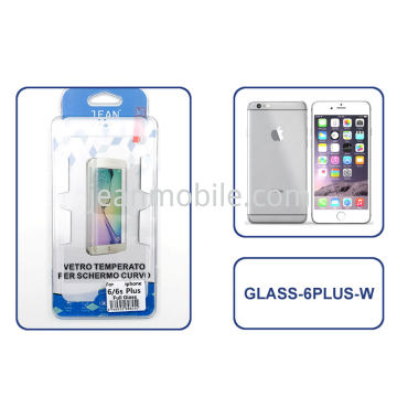 IP-05 iPhone 6 Plus, iPhone 6s Plus Vetro Temperato Copertura Totale Bianco