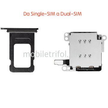 iPhone XR Flex Dual-SIM+Tray, Change Single-SIM to Dual-SIM Nero