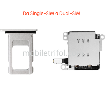 iPhone XR Flex Dual-SIM+Tray, Change Single-SIM to Dual-SIM Bianco