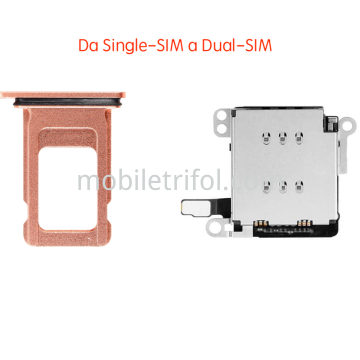 iPhone XR Flex Dual-SIM+Tray, Change Single-SIM to Dual-SIM Rosa