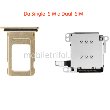 iPhone XR Flex Dual-SIM+Tray, Change Single-SIM to Dual-SIM Giallo