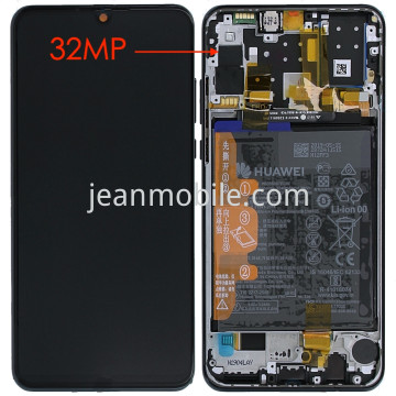 Huawei P30 Lite New Edition Global Versione Front Camera 32MP Service Pack Display Schwarz