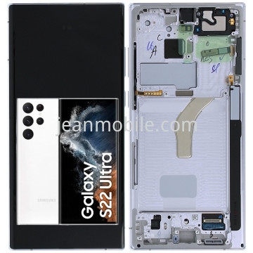 Samsung Galaxy S22 Ultra S908 Service Pack Display Bianco
