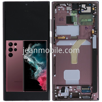 Samsung Galaxy S22 Ultra S908 Service Pack Display Purple