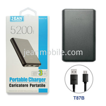 Powerbank 5200mAh T87 Nero Blister