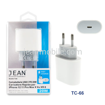 20W USB-C PD Quick Charger TC-66 White Blister
