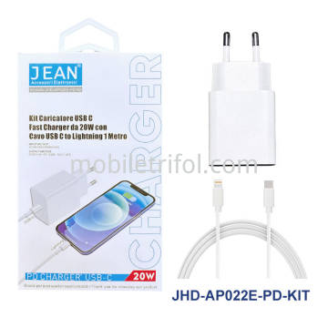 CAVO RICARICA RAPIDA PD DA TYPE-C A LIGHTNING 3A - BIANCO - Foto 5