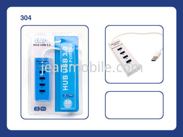 USB 3.0 Hub With 4 Ports 30cm Weiss Blister