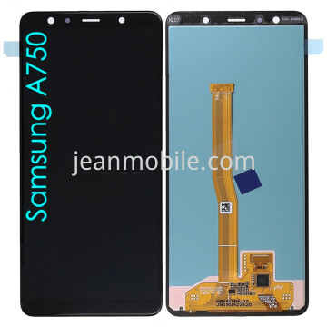 Samsung A7 2018 A750 GH96-12078A Service Pack Display Schwarz