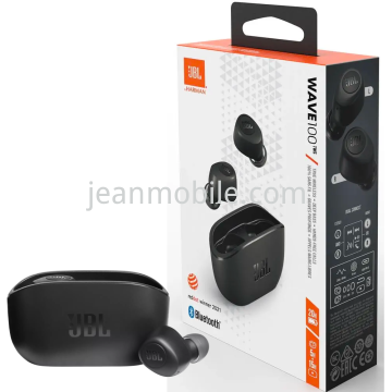 JBL Auricolare Bluetooth Wave 100TWS 带包装 黑色