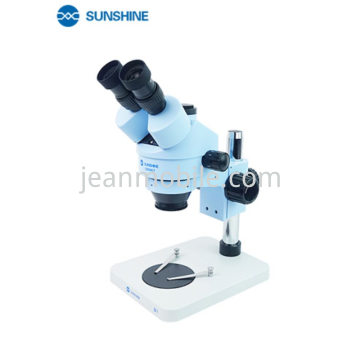 SUNSHINE SZM45T-B1 Trinocular HD Stereo Microscope + 0.5CTV Jack Blister