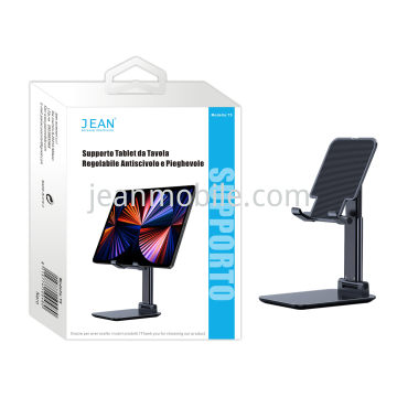 Adjustable Non-Slip and Foldable Table Tablet Stand T5 Schwarz