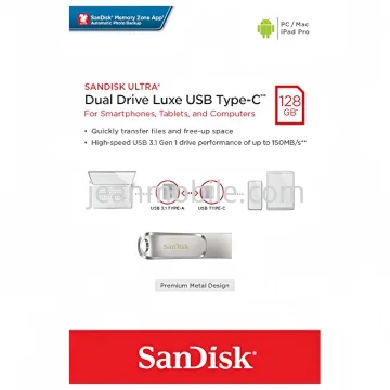 SanDisk Ultra Dual Drive Luxe USB Type-C 400MB/s 128GB