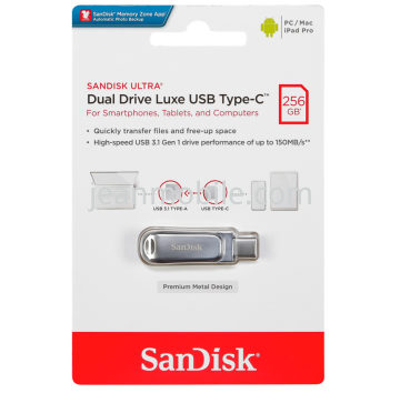 SanDisk Ultra Dual Drive Luxe USB Type-C 400MB/s 256GB