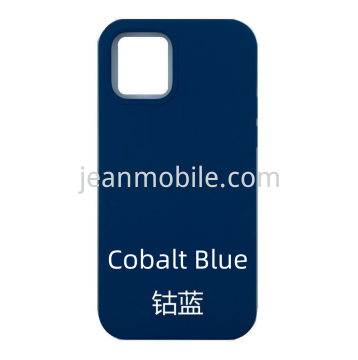 Compatibile iPhone 15 Pro Silicone Case Blu Cobalto