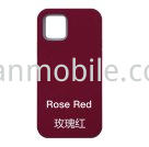 Compatibile iPhone 15 Plus Silicone Case Rose red