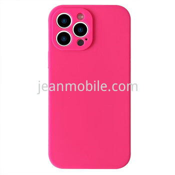 Compatibile iPhone 15 Plus Silicone Case Fluorescent Pink