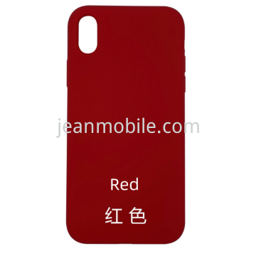 Compatibile iPhone Xs  硅胶保护壳 红色