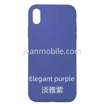 Compatibile iPhone Xs Silicone Case Elegant purple