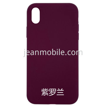 Compatibile iPhone Xs Silicone Case Purple