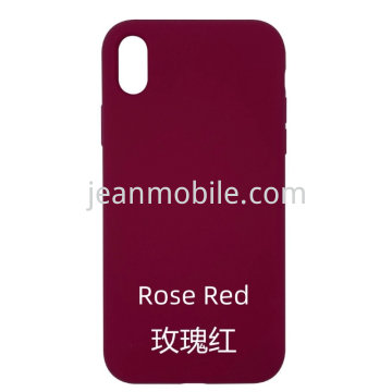 Compatibile iPhone 7, 8, SE 2020 Silicone Case Rose red