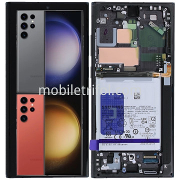 Samsung S23 Ultra S918 售后总成+电池 石墨灰