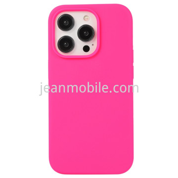 iPhone 12, iPhone 12 Pro Silicone Case Fluorescent Pink