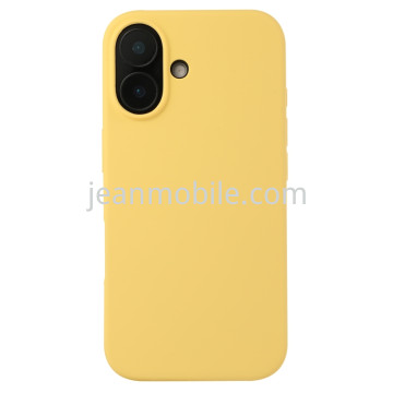 Compatibile iPhone 16 Silicone Case Giallo