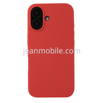 Compatibile iPhone 16 Silicone Case Rosso