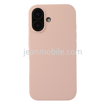 Compatibile iPhone 16 Silicone Case Rosa Sabbia