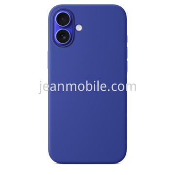 Compatibile iPhone 16 Silicone Case Sapphire Blue