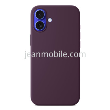 Compatibile iPhone 16 Silicone Case Purple