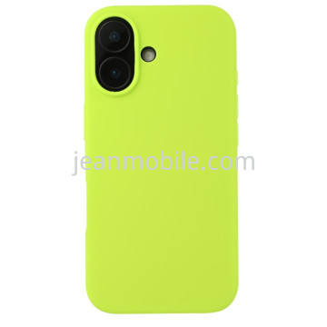 Compatibile iPhone 16 Silicone Case Fluorescent Green