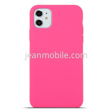 iPhone 11 Silicone Case Fluorescent Pink