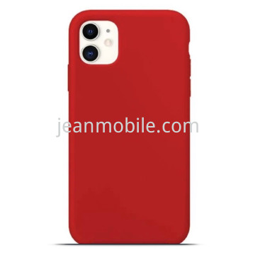 iPhone 11 Silicone Case Rose red