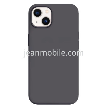 iPhone 13, iPhone 14 Silicone Case Nero di Carbonio