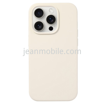 Compatibile iPhone 15 Silicone Case Grigio Chiaro
