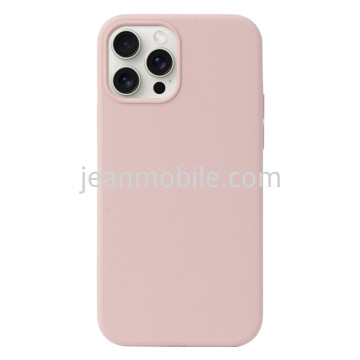 Compatibile iPhone 15 Silicone Case Rosa Sabbia