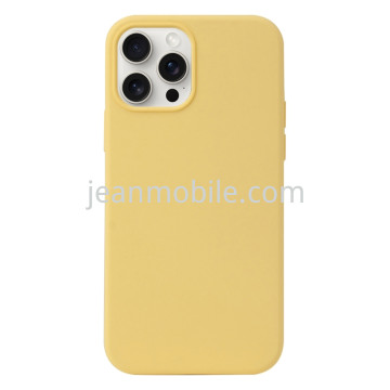 Compatibile iPhone 15 Silicone Case Giallo