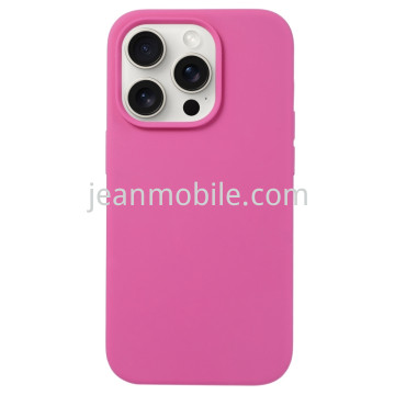 Compatibile iPhone 15 Silicone Case Rose red