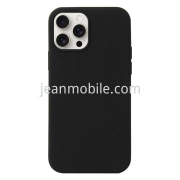 Compatibile iPhone 15 Silicone Case Nero
