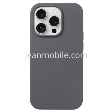 Compatibile iPhone 15 Silicone Case Nero di Carbonio
