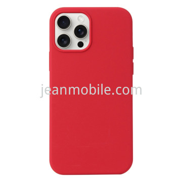 Compatibile iPhone 15 Silicone Case Rosso