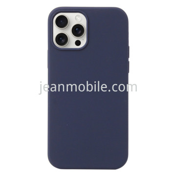 Compatibile iPhone 15 Silicone Case Blu Notte