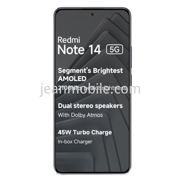 Redmi Note 14 5G Compatible TFT Lcd+Touch+Frame Black