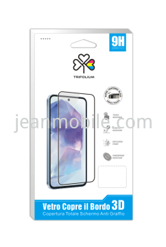 Samsung A06 A065 Vetro Temperato Completa Bordo Nero Compatibile Nero