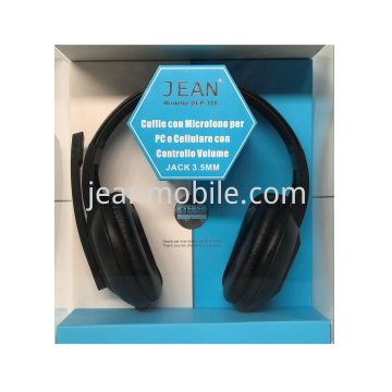 Cuffie Con Microfono Per PC e Cellulare Con Controllo Volume Jack 3.5mm DEP-188 Nero