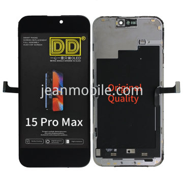 iPhone 15 Pro Max Compatible Soft Oled Lcd+Touch (Brand:DD) Nero