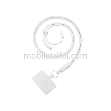 FAIRPLAY Phone strap 120cm FLORA Bianco